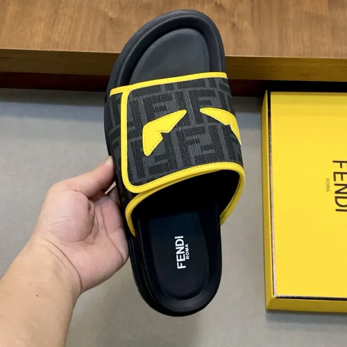 Replica Fendi Slippers For Men #1433361 $60.00 USD for Wholesale