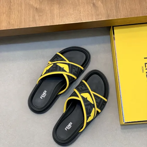 Replica Fendi Slippers For Men #1433362 $60.00 USD for Wholesale