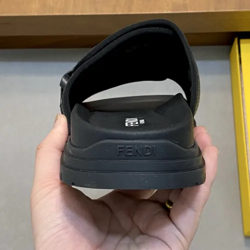 Replica Fendi Slippers For Men #1433365 $60.00 USD for Wholesale