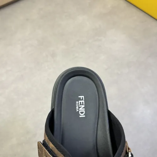 Replica Fendi Slippers For Men #1433366 $60.00 USD for Wholesale