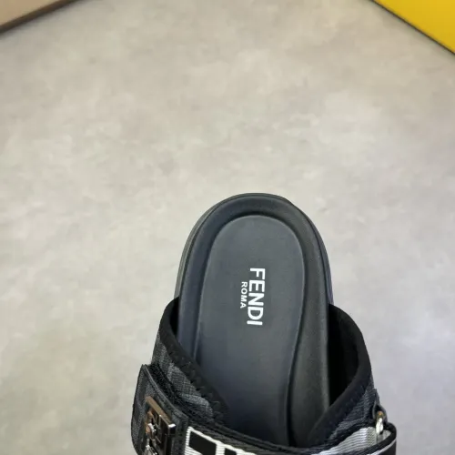 Replica Fendi Slippers For Men #1433368 $60.00 USD for Wholesale
