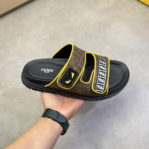 Replica Fendi Slippers For Men #1433369 $60.00 USD for Wholesale