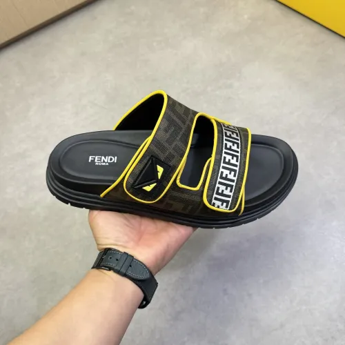 Replica Fendi Slippers For Men #1433370 $60.00 USD for Wholesale