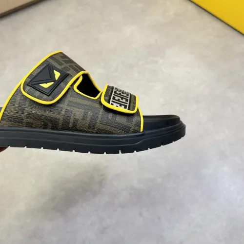 Replica Fendi Slippers For Men #1433370 $60.00 USD for Wholesale