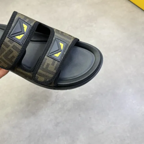 Replica Fendi Slippers For Men #1433373 $60.00 USD for Wholesale