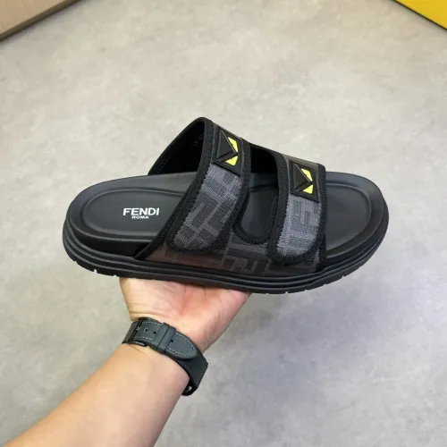 Replica Fendi Slippers For Men #1433374 $60.00 USD for Wholesale