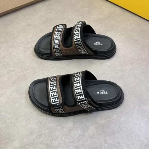 Replica Fendi Slippers For Men #1433375 $60.00 USD for Wholesale