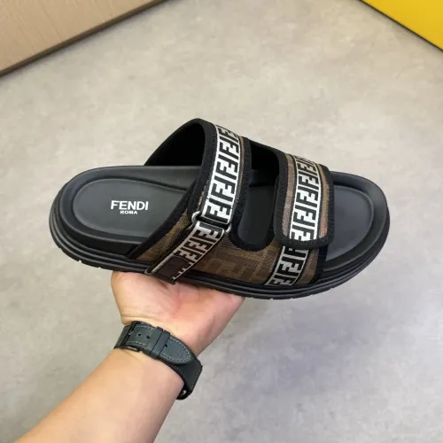 Replica Fendi Slippers For Men #1433375 $60.00 USD for Wholesale