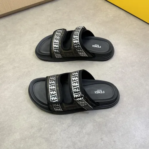 Replica Fendi Slippers For Men #1433376 $60.00 USD for Wholesale