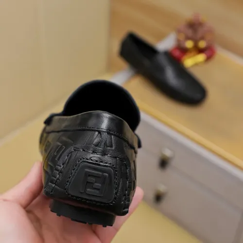 Replica Fendi Leather Shoes For Men #1433466 $76.00 USD for Wholesale