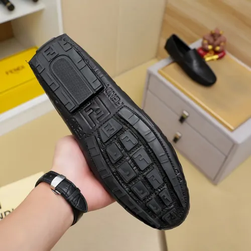 Replica Fendi Leather Shoes For Men #1433466 $76.00 USD for Wholesale