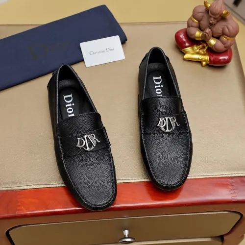 Wholesale Christian Dior Leather Shoes For Men #1433467 $76.00 USD, Wholesale Quality Replica Christian Dior Leather Shoes