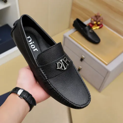 Replica Christian Dior Leather Shoes For Men #1433467 $76.00 USD for Wholesale