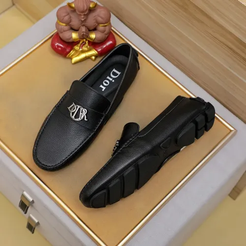 Replica Christian Dior Leather Shoes For Men #1433467 $76.00 USD for Wholesale