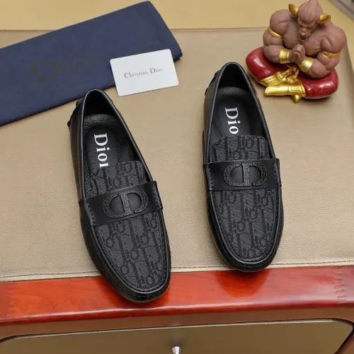 Wholesale Christian Dior Leather Shoes For Men #1433469 $76.00 USD, Wholesale Quality Replica Christian Dior Leather Shoes
