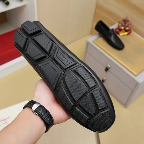 Replica Salvatore Ferragamo Leather Shoes For Men #1433470 $76.00 USD for Wholesale