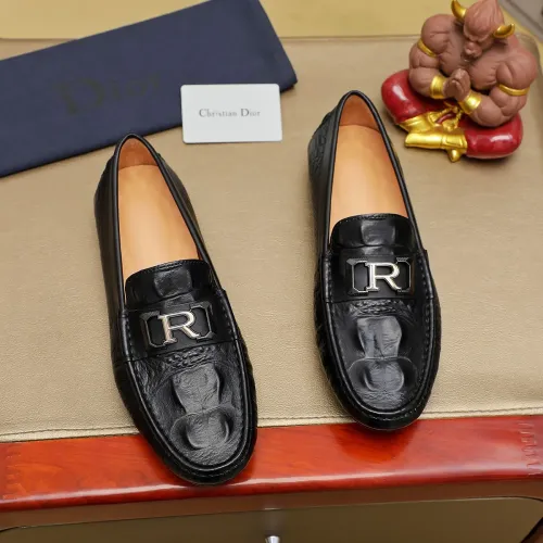 Wholesale Christian Dior Leather Shoes For Men #1433473 $76.00 USD, Wholesale Quality Replica Christian Dior Leather Shoes