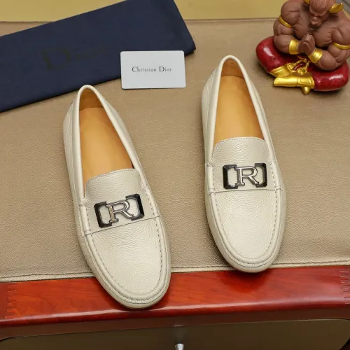 Wholesale Christian Dior Leather Shoes For Men #1433474 $76.00 USD, Wholesale Quality Replica Christian Dior Leather Shoes