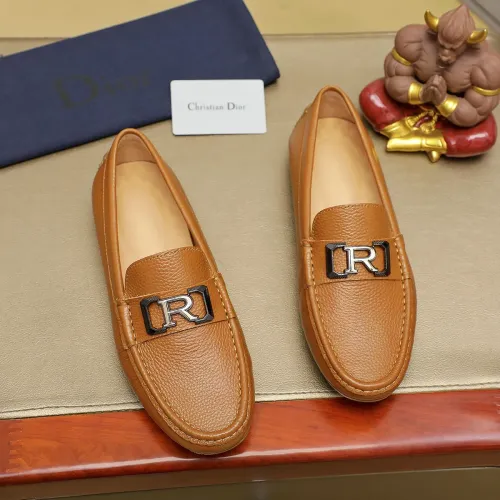 Wholesale Christian Dior Leather Shoes For Men #1433476 $76.00 USD, Wholesale Quality Replica Christian Dior Leather Shoes