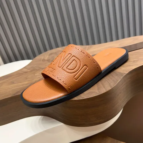 Replica Fendi Slippers For Men #1433501 $85.00 USD for Wholesale