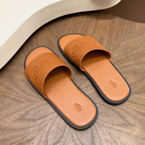 Replica Fendi Slippers For Men #1433501 $85.00 USD for Wholesale