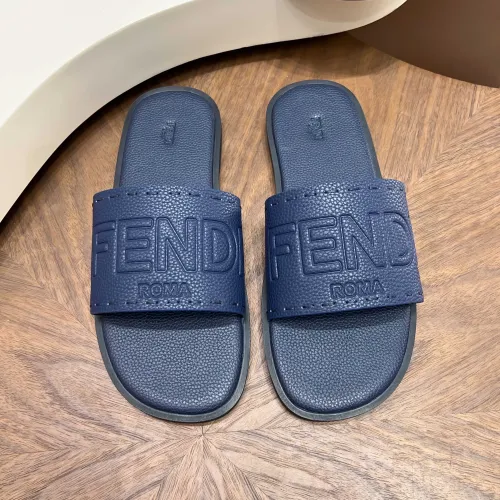 Replica Fendi Slippers For Men #1433502 $85.00 USD for Wholesale