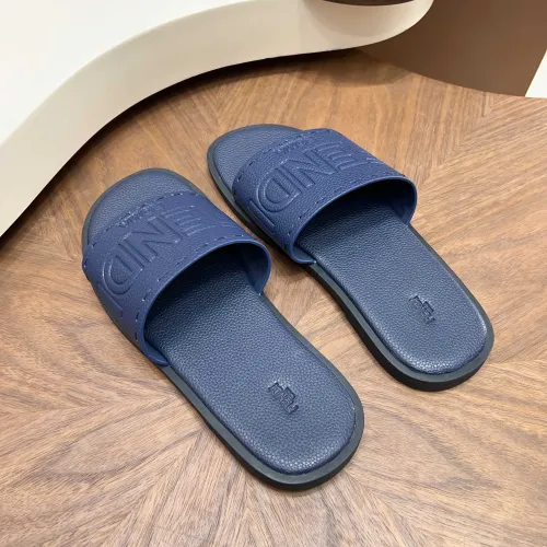 Replica Fendi Slippers For Men #1433502 $85.00 USD for Wholesale