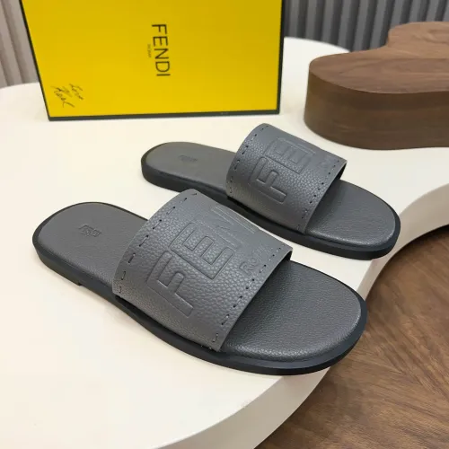 Wholesale Fendi Slippers For Men #1433503 $85.00 USD, Wholesale Quality Replica Fendi Slippers