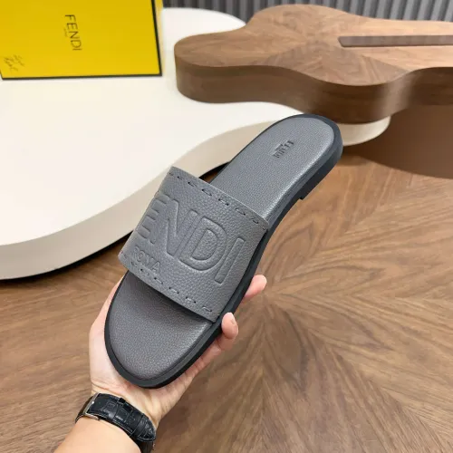Replica Fendi Slippers For Men #1433503 $85.00 USD for Wholesale