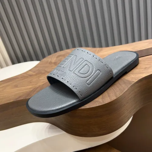 Replica Fendi Slippers For Men #1433503 $85.00 USD for Wholesale