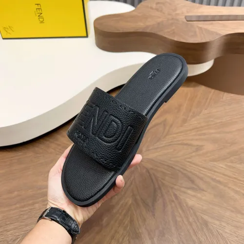 Replica Fendi Slippers For Men #1433504 $85.00 USD for Wholesale