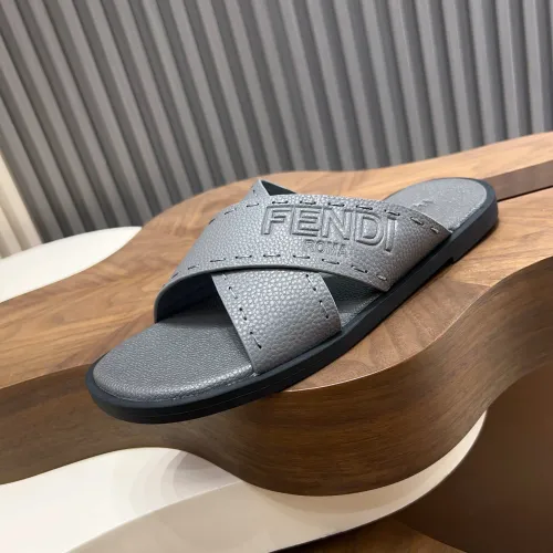 Replica Fendi Slippers For Men #1433506 $85.00 USD for Wholesale