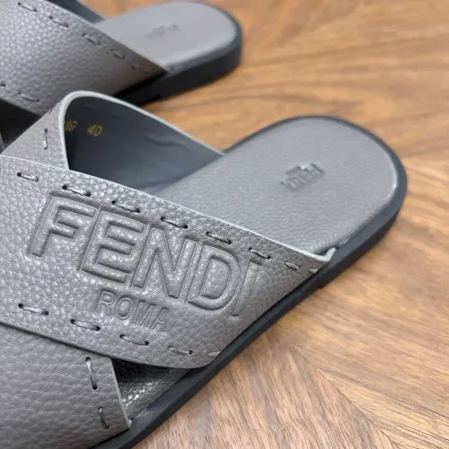 Replica Fendi Slippers For Men #1433506 $85.00 USD for Wholesale