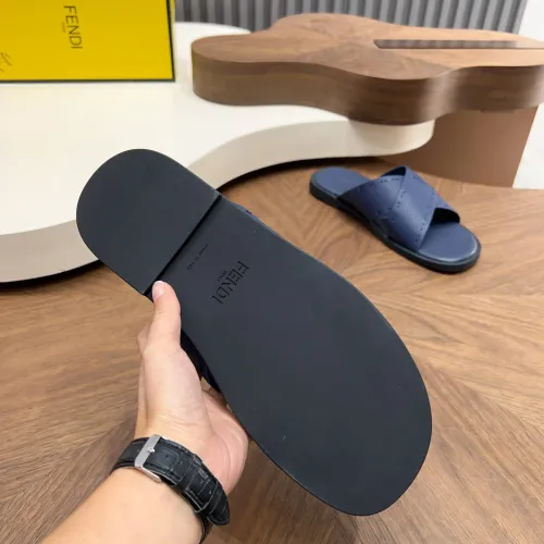 Replica Fendi Slippers For Men #1433507 $85.00 USD for Wholesale