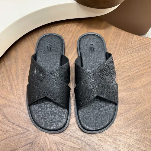 Replica Fendi Slippers For Men #1433508 $85.00 USD for Wholesale