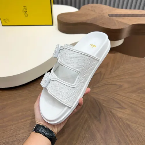 Replica Fendi Slippers For Men #1433509 $85.00 USD for Wholesale