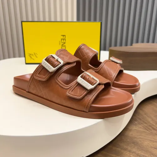 Wholesale Fendi Slippers For Men #1433510 $85.00 USD, Wholesale Quality Replica Fendi Slippers