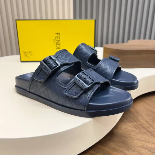 Wholesale Fendi Slippers For Men #1433511 $85.00 USD, Wholesale Quality Replica Fendi Slippers