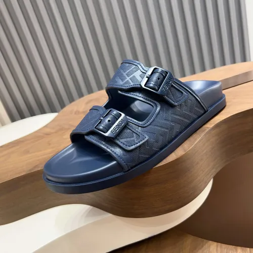 Replica Fendi Slippers For Men #1433511 $85.00 USD for Wholesale
