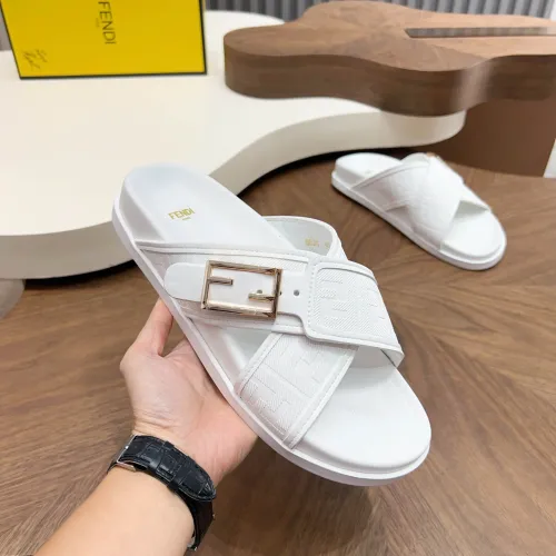 Wholesale Fendi Slippers For Men #1433513 $85.00 USD, Wholesale Quality Replica Fendi Slippers