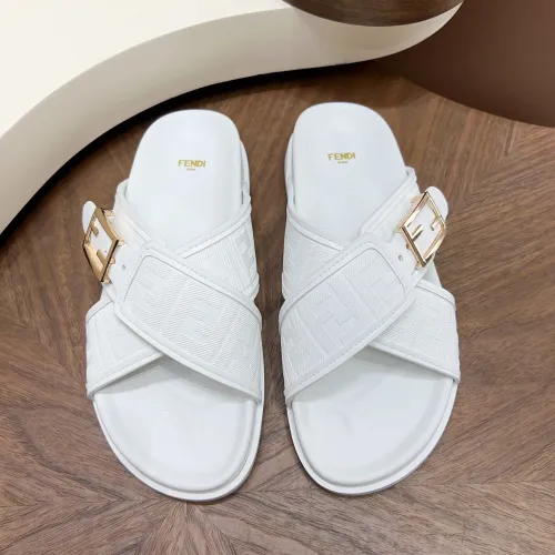 Replica Fendi Slippers For Men #1433513 $85.00 USD for Wholesale