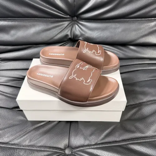 Wholesale Burberry Slippers For Men #1433524 $56.00 USD, Wholesale Quality Replica Burberry Slippers