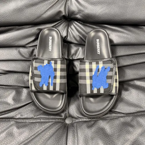 Wholesale Burberry Slippers For Men #1433531 $56.00 USD, Wholesale Quality Replica Burberry Slippers