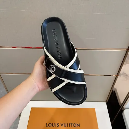 Replica Louis Vuitton Slippers For Men #1433532 $60.00 USD for Wholesale