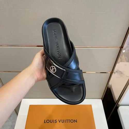 Replica Louis Vuitton Slippers For Men #1433537 $60.00 USD for Wholesale