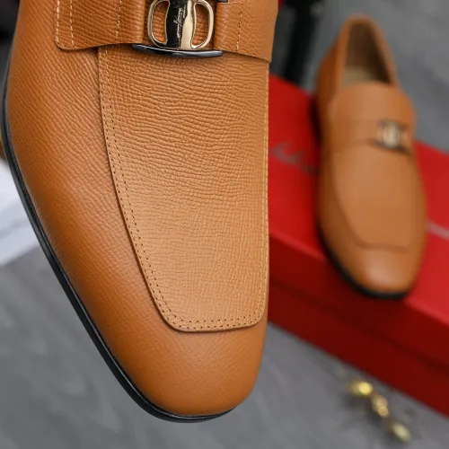 Replica Salvatore Ferragamo Leather Shoes For Men #1433538 $108.00 USD for Wholesale