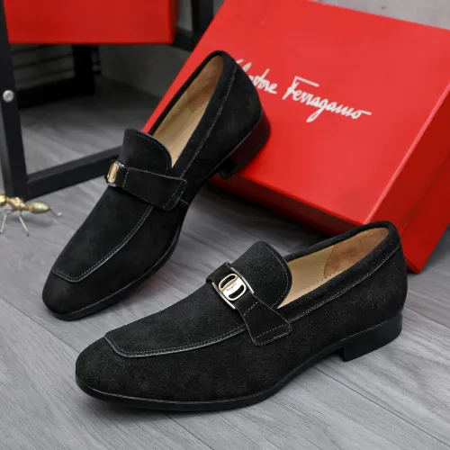 Wholesale Salvatore Ferragamo Leather Shoes For Men #1433542 $108.00 USD, Wholesale Quality Replica Salvatore Ferragamo Leather Shoes