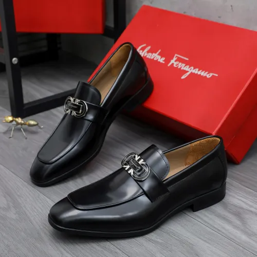 Wholesale Salvatore Ferragamo Leather Shoes For Men #1433545 $108.00 USD, Wholesale Quality Replica Salvatore Ferragamo Leather Shoes