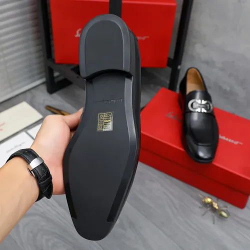 Replica Salvatore Ferragamo Leather Shoes For Men #1433545 $108.00 USD for Wholesale