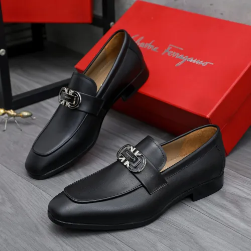 Wholesale Salvatore Ferragamo Leather Shoes For Men #1433546 $108.00 USD, Wholesale Quality Replica Salvatore Ferragamo Leather Shoes